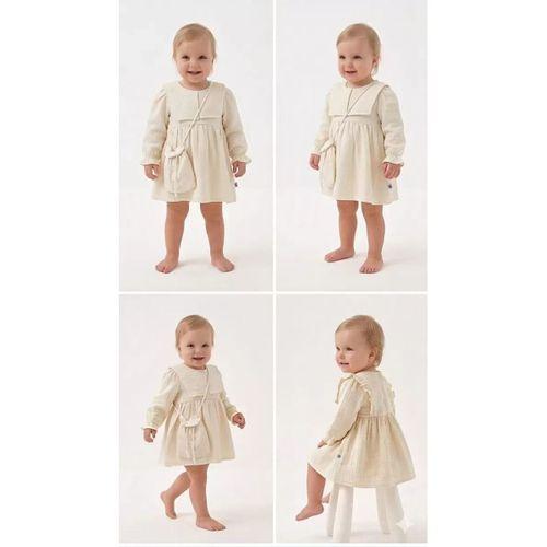 6-24 Ay Müslin Keten Pamuk Çanta Bebek Elbise