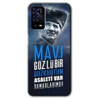 OPPO Oppo A55 Kılıf HD Desen Baskılı Arka Kapak - Bozkurt Atatürk