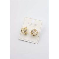 İnci Halka Küpe - Altın