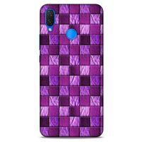 Huawei Psmart 2019 Kılıf Patchwork (5) Koruma Kabı Fuşya