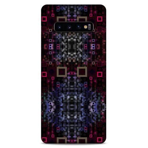 Lopard Samsung Galaxy S10 Plus Uyumlu Kılıf PiXel (18) Telefon Kılıfları Siyah Kırmızı