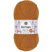 1 Adet Baby One Tüylenmeyen El Örgü İpi Yünü Hardal K1854