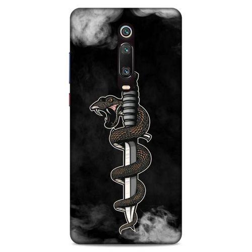Lopard Xiaomi Mi 9T Pro Uyumlu Kılıf Tattoo's (11) Tam Koruma Yılan Dövmesi