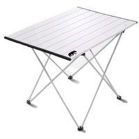Kamp Ayısı® Orta Boy Alüminyum Katlanabilir Kamp ve Piknik Masası, Çantalı, Gri