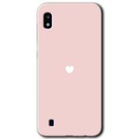 Potkal Hediye Fabrikası Samsung Galaxy A10 HD Baskılı Kılıf + 9D Tam Ekran Koruyucu - Sade Kalp