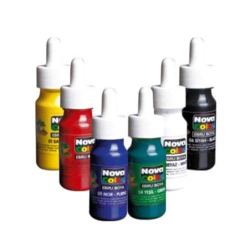 Nova Color Ebru Boya Şişe 6Lı
