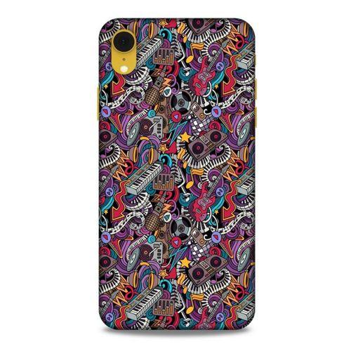 Retro (2) Desen Kabı Renkli Apple iPhone XR Kılıf