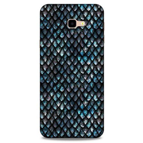 Samsung Galaxy J4 Plus Kılıf Dragons (10) Full Koruma Kılıfı Ejderha Skin Mavi Beyaz