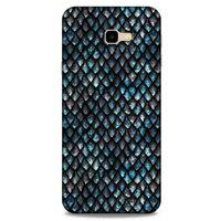 Samsung Galaxy J4 Plus Kılıf Dragons (10) Full Koruma Kılıfı Ejderha Skin Mavi Beyaz