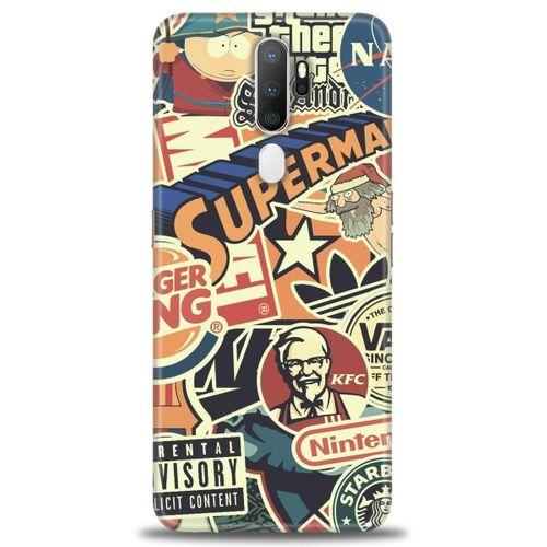 Oppo A9 2020 Kılıf HD Baskılı Kılıf - Superman + Tam Ekran Koruyucu