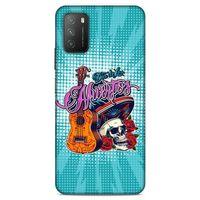Lopard Xiaomi Poco M3 Uyumlu Kılıf Tattoo's (34) Slim Armor Kılıf İskelet & Gitar