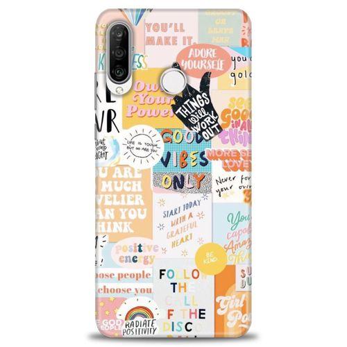 Huawei P30 Lite Kılıf HD Baskılı Kılıf - Follow + Tam Ekran Koruyucu