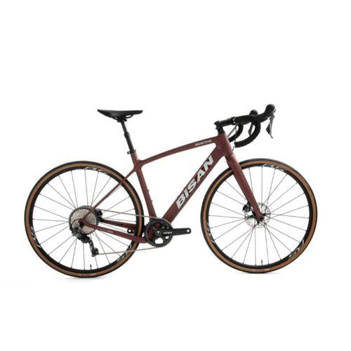 Bisan Reactive Carbon Gravel Bisiklet Mat Koyu Bordo 51.5 cm