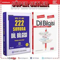 Öğreti Akademi KPSS TYT MSÜ 222 Soruda Dil Bilgisi ve AKM Dil Bilgisi Soru Bankası Seti 2 Kitap