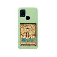 Samsung M30S The Star Premium Silikonlu Yeşil Telefon Kılıfı