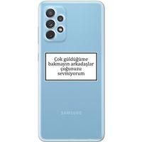 Galaxy A32 Kılıf HD Yazı Baskılı Silikon Arka Kapak - Yazı 15