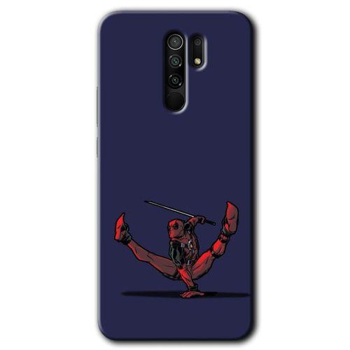 BeRa Aksesuar  Xiaomi Redmi 9 Kılıf Baskılı Kapak - DeadPool 3 +Tam Kaplayan Mat Seramik