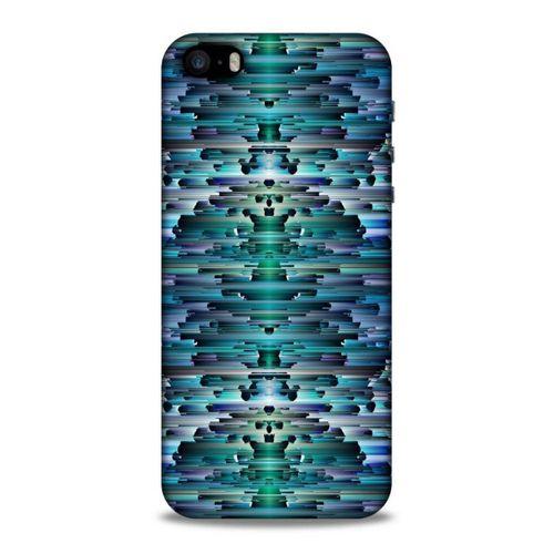 Lopard Apple Iphone 5 Uyumlu Kılıf PiXel (20) Koruyucu Kılıf Mavi