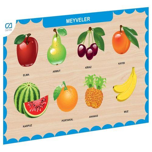 Eğitici Oyuncak CAAHS-3206 CA GAMES AHŞAP MEYVELER BUL-TAK
