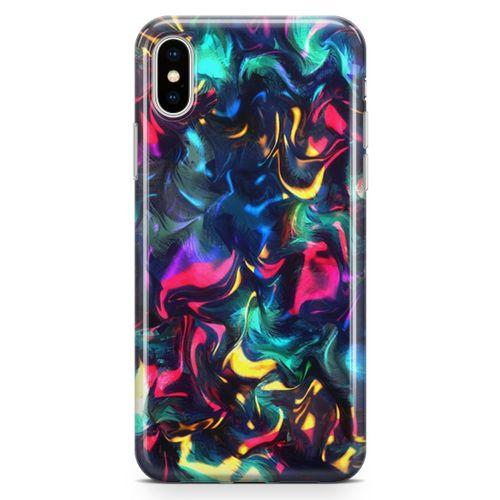 Apple iPhone XS Max Kılıf Işıklı Geceler Arka Kapak Koruma Desenli Full Koruyucu