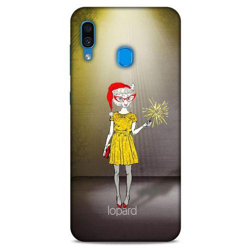 Samsung Galaxy A30 Kılıf FunnyMaX (32) Soft Silikon Kılıf Turuncu Kahve