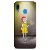 Samsung Galaxy A30 Kılıf FunnyMaX (32) Soft Silikon Kılıf Turuncu Kahve