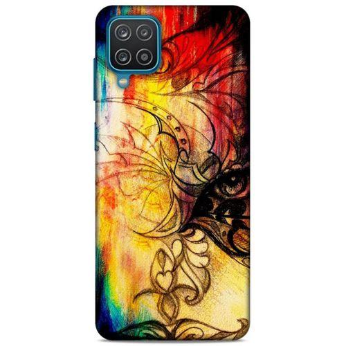 Lopard Samsung Galaxy A12 Uyumlu Kılıf Manipülasyon ☻ (36) Glitter Kılıf Desenli