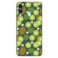 Frutix Kivi 01 Samsung Galaxy M40 Kılıf Desenli Silikon