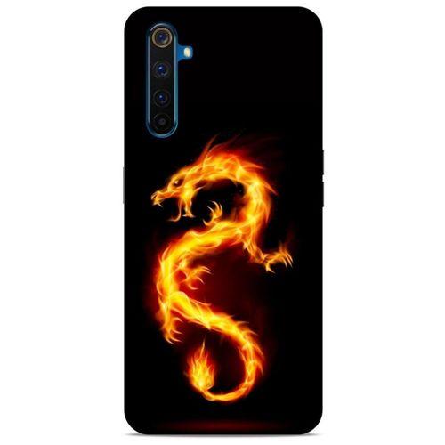 Oppo Realme 6 Kılıf Dragons (26) Tpu Silikon Kılıf Tatoo Ateş Ejderhası