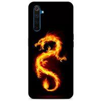 Oppo Realme 6 Kılıf Dragons (26) Tpu Silikon Kılıf Tatoo Ateş Ejderhası