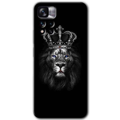 Redmi Note 11 Pro Plus 5G Kılıf HD Desen Baskılı Arka Kapak - King Lion + Kırılmaz Cam