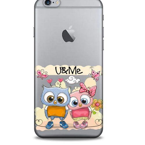 Zoologix (68) Apple Iphone 6S Plus Şeffaf Kılıf Silikon Desenli