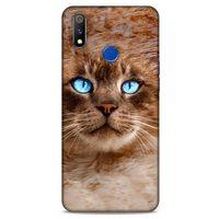 Lopard Casper Via S Uyumlu Kılıf Kediler (41) Tank Kılıf Haşin Mavi Göz