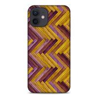 Lopard Apple iPhone 12 Uyumlu Kılıf Wood'X (35) Fit Design Kılıf Baskılı
