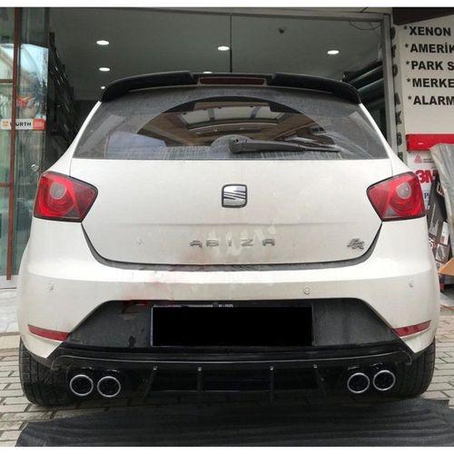 Seat İbiza Uyumlu Difüzör 6J Plastik Piano Black 4 Çıkış Egzoz