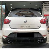 Seat İbiza Uyumlu Difüzör 6J Plastik Piano Black 4 Çıkış Egzoz