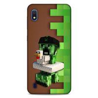 Lopard Samsung Galaxy A10 Uyumlu Kılıf PiXel (35) Fit Design Kılıf Creeper