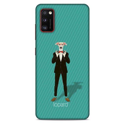 Samsung Galaxy A41 Kılıf FunnyMaX (12) Koruyucu Silikon Turkuaz Köpek
