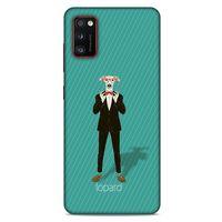 Samsung Galaxy A41 Kılıf FunnyMaX (12) Koruyucu Silikon Turkuaz Köpek