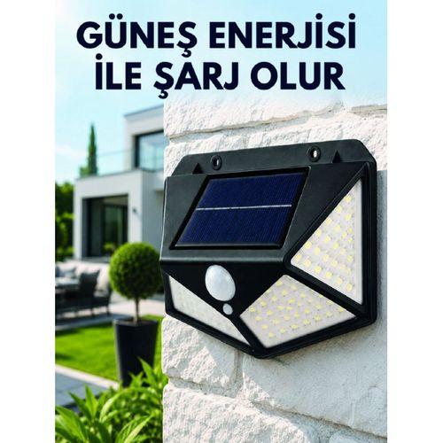 Sensörlü Solar Bahçe Lambası Geniş Açılı Led Aydınlatmalı Balkon Garaj Ve Bahçe Işığı