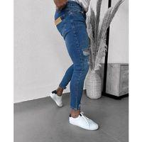 Erkek Mavi Yıkama Detaylı Skinny Jean