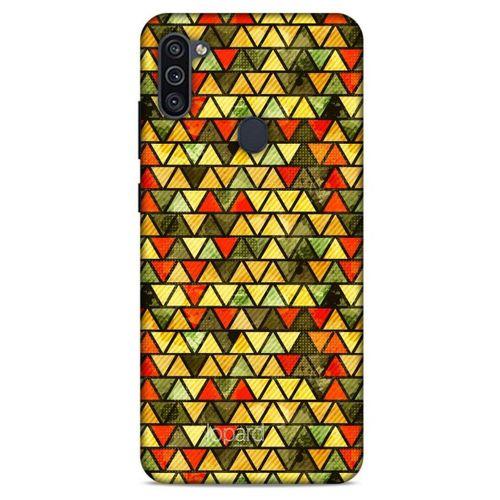 Samsung Galaxy M11 Kılıf Pastel Renkler (46) Core Armor Kılıf Yeşil Sarı