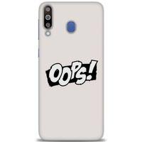 Samsung Galaxy M30 Kılıf HD Baskılı Kılıf - Oops! + Tam Ekran Koruyucu