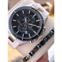 Daniel Klein Erkek Kol Saati 30 Metre Suya Dayanıklı Silikon Kordon + Bileklik Hediyeli VS.BLKT.0714