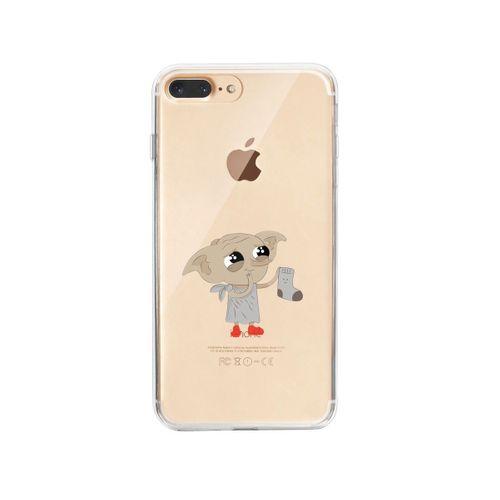 iPhone 8 Plus Dobby Tasarımlı Premium Şeffaf Silikon Kılıf