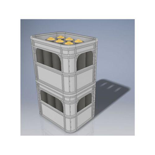 Pil Kutu AA Mignon Kutusu Yığılabilir 3D Baskı (Bu ürün Sadece Plastik parçadır - Almadan Önce Soru Sorabilirsiniz)