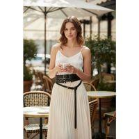 Siyah Kadın Kemer Kalın Ve İnce İkili Bel Aksesuarı - Brf1129