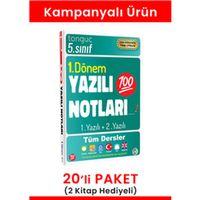 5.Sınıf Yazılı Notları 20'li Paket (2 Kitap Hediyeli)