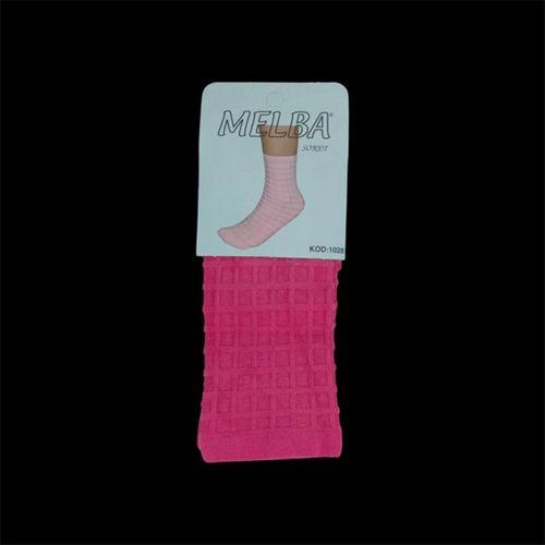 Melba Kareli Polymid Soket Çorap