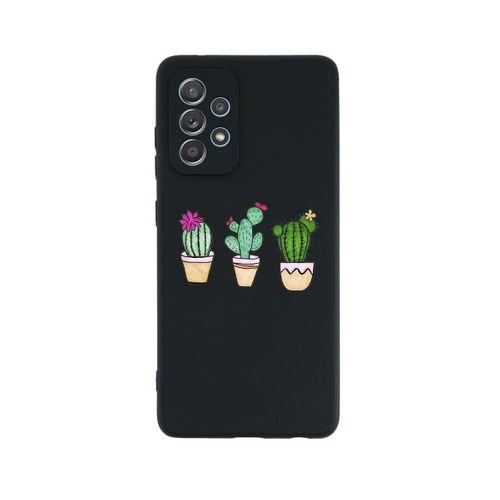 Samsung Galaxy A13 Uyumlu Üçlü Kaktüs Desenli Premium Silikonlu Lansman Telefon Kılıfı